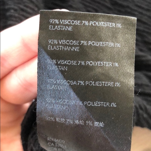 Anthropologie Maeve Black Wide Sleeve Crop Top - Picture 4 of 7